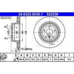 Bremsscheibe Bmw T. 3 2.0-3.0 05-13 Power Disc 24.0322-0236.1 Bremsscheibe Bmw T. 3 2.0-3.0 05-13 Power Disc 24.0322-0236.1