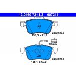ATE Bremsbelagsatz Alfa Romeo S. 159 1.8-2.2 Jts 05-11 13.0460-7211.2 ATE Bremsbelagsatz Alfa Romeo S. 159 1.8-2.2 Jts 05-11 13.0460-7211.2