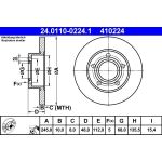 Bremsscheibe Vw T. Passat 1.9-2.8 96-05 24.0110-0224.1 Bremsscheibe Vw T. Passat 1.9-2.8 96-05 24.0110-0224.1