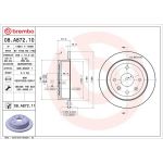 90 482 003 Bremsscheibe HA 08.A872.11 90 482 003 Bremsscheibe HA 08.A872.11