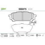 Valeo Bremsbelagsatz 598875