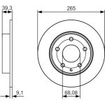 Bosch Bremsscheibe 0 986 479 C26 Bosch Bremsscheibe 0 986 479 C26