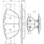 Bosch Bremsbelagsatz 0 986 494 217 Bosch Bremsbelagsatz 0 986 494 217