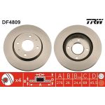 84 481 047 Bremsscheibe VA DF4809 84 481 047 Bremsscheibe VA DF4809
