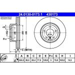 Bremsscheibe Bmw P. E60/E61 24.0130-0173.1 Bremsscheibe Bmw P. E60/E61 24.0130-0173.1