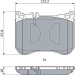 Bosch Bremsbelagsatz Premium 0 986 494 968 Bosch Bremsbelagsatz Premium 0 986 494 968