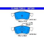 13.0460-7265.2 ATE Bremsbelagsatz Opel Vorderachse Combo 1.3-2.0 Cdti 12 13.0460-7265.2 13.0460-7265.2 ATE Bremsbelagsatz Opel Vorderachse Combo 1.3-2.0 Cdti 12 13.0460-7265.2