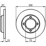 Bosch Bremsscheibe Vorderachse 0 986 478 429 Bosch Bremsscheibe Vorderachse 0 986 478 429