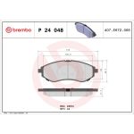 BREMBO Bremsklötze VA P 24 048 BREMBO Bremsklötze VA P 24 048