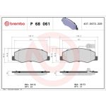 BREMBO Bremsklötze HA P 68 061 BREMBO Bremsklötze HA P 68 061