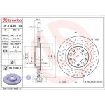 BREMBO Bremsscheibe 09.C496.1X BREMBO Bremsscheibe 09.C496.1X