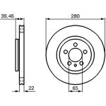 Bosch Bremsscheibe Vorderachse 0 986 479 156 Bosch Bremsscheibe Vorderachse 0 986 479 156