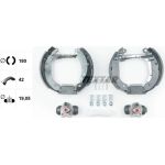 Satz Bremsbacken Renault Clio Ii 09.98- 180X42Mm 84053700 Satz Bremsbacken Renault Clio Ii 09.98- 180X42Mm 84053700