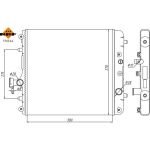 Kühler, Motorkühlung 53824A Kühler, Motorkühlung 53824A