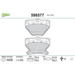 Valeo Bremsbelagsatz 598577 Valeo Bremsbelagsatz 598577