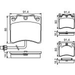 Bosch Bremsbelagsatz 0 986 494 041 Bosch Bremsbelagsatz 0 986 494 041
