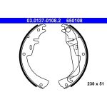 ATE Bremsbacken 03.0137-0108.2 ATE Bremsbacken 03.0137-0108.2