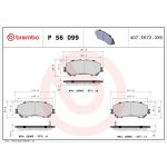 BREMBO Bremsklötze VA P 56 099 BREMBO Bremsklötze VA P 56 099