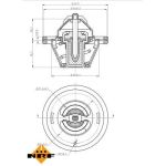 Thermostat, Kühlmittel 725064 Thermostat, Kühlmittel 725064