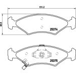 BREMBO Bremsbeläge P30062 BREMBO Bremsbeläge P30062