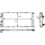 MAHLE Kühler, Motorkühlung CR 434 000S MAHLE Kühler, Motorkühlung CR 434 000S