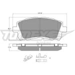 TOMEX brakes Bremsbelagsatz, Scheibenbremse TX 15-45 TOMEX brakes Bremsbelagsatz, Scheibenbremse TX 15-45