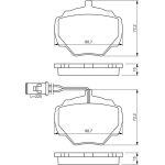 Bosch Bremsbelagsatz 0 986 424 267