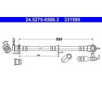 ATE Bremsschlauch 24.5275-0500.3 ATE Bremsschlauch 24.5275-0500.3