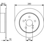 Bremsscheibe HA 0 986 479 520 Bremsscheibe HA 0 986 479 520