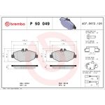 BREMBO Bremsklötze VA P 50 049 BREMBO Bremsklötze VA P 50 049