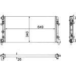 Kühler, Motorkühlung CR 1096 000P Kühler, Motorkühlung CR 1096 000P