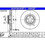Bremsscheibe Audi S. A6 3.0 Tdi Quattro 12 24.0134-0107.1 Bremsscheibe Audi S. A6 3.0 Tdi Quattro 12 24.0134-0107.1