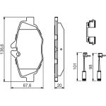 Bosch Bremsbelagsatz 0 986 494 647 Bosch Bremsbelagsatz 0 986 494 647
