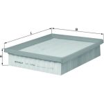 MAHLE Luftfilter LX 1458 MAHLE Luftfilter LX 1458