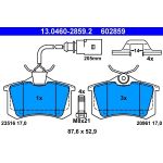 Bremsbelagsatz Vw T. Sharan 95-10 13.0460-2859.2 Bremsbelagsatz Vw T. Sharan 95-10 13.0460-2859.2