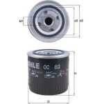 OC 83 MAHLE Ölfilter OC 83, Anschraubfilter, Höhe 104,5 mm – u. a. für Scania 3 - Series, 2 - 4 - – OE Nummer 0173171 - l OC 83 MAHLE Ölfilter OC 83, Anschraubfilter, Höhe 104,5 mm – u. a. für Scania 3 - Series, 2 - 4 - – OE Nummer 0173171 - l
