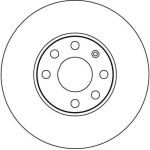 Bremsscheibe Opel P. Astra G DF4042 Bremsscheibe Opel P. Astra G DF4042