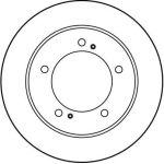 Bremsscheibe Suzuki P.Samurai/Sierra/Sj 1.0-1.3 4X4 81-04 DF1953 Bremsscheibe Suzuki P.Samurai/Sierra/Sj 1.0-1.3 4X4 81-04 DF1953