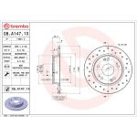 Bremsscheibe HA Xtra 08.A147.1X Bremsscheibe HA Xtra 08.A147.1X