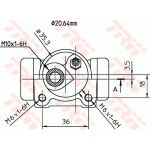 TRW Radbremszylinder BWF162 TRW Radbremszylinder BWF162