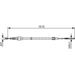 Bosch Handbremsseil 1987477393 Bosch Handbremsseil 1987477393