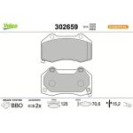 Valeo Bremsbelagsatz 302659 Valeo Bremsbelagsatz 302659