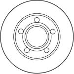 TRW Bremsscheibe DF2655 TRW Bremsscheibe DF2655
