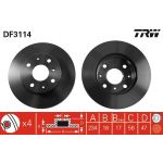 TRW Bremsscheibe DF3114 TRW Bremsscheibe DF3114