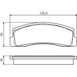 Bosch Bremsbelagsatz 0 986 494 543 Bosch Bremsbelagsatz 0 986 494 543