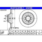 Bremsscheibe Vw T. A6 04 24.0112-0159.1 Bremsscheibe Vw T. A6 04 24.0112-0159.1