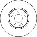 TRW Bremsscheibe DF2593 TRW Bremsscheibe DF2593