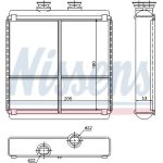 Nissens Heizungskühler PKW 72042