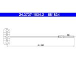ATE Handbremsseil 24.3727-1834.2 ATE Handbremsseil 24.3727-1834.2