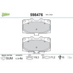 Valeo Bremsbelagsatz 598476 Valeo Bremsbelagsatz 598476